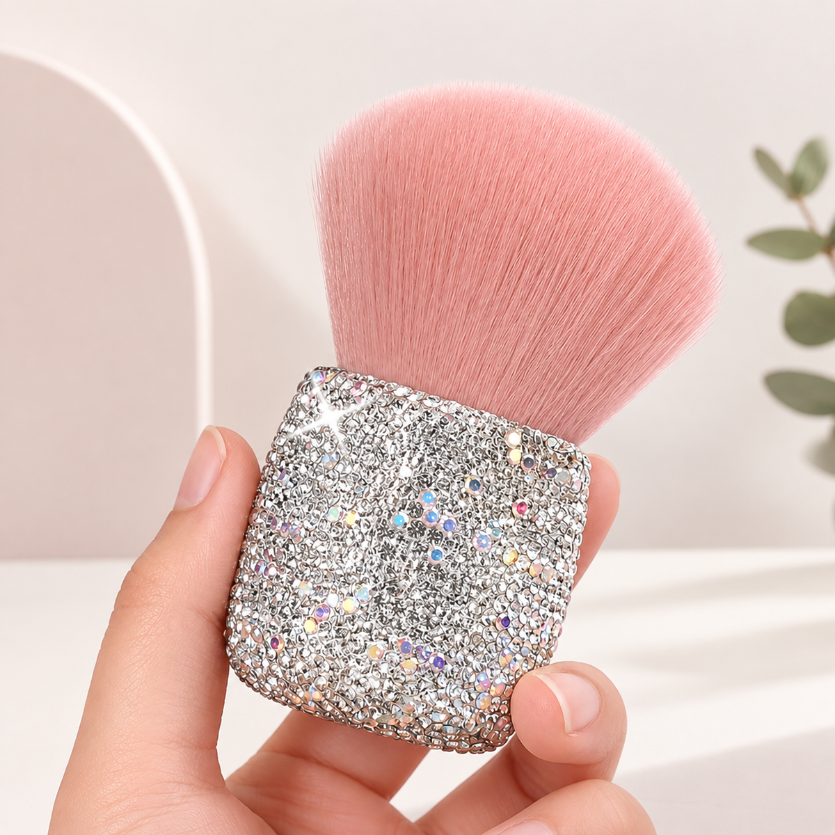BROCHA ROSA DIAMANTES