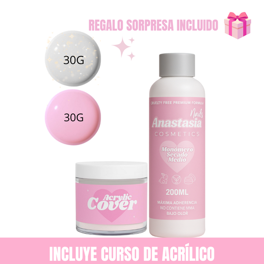 KIT + CURSO DE ACRÍLICO