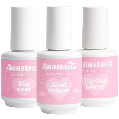 TOP COAT + PRIMER + TOP COAT GLITTER